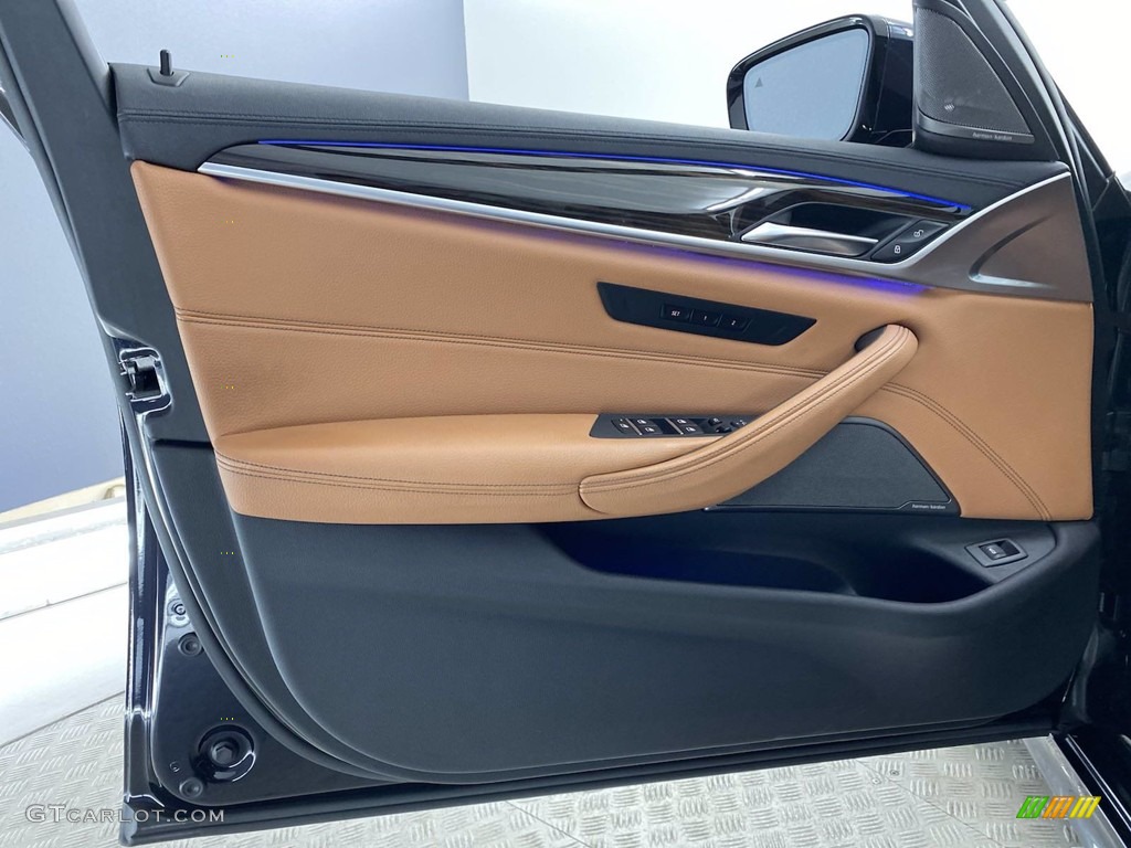 2018 5 Series 540i Sedan - Carbon Black Metallic / Cognac photo #13
