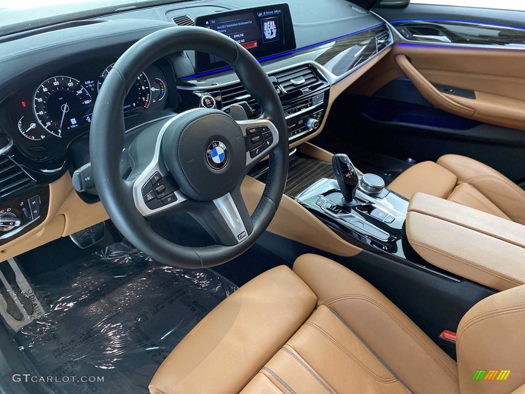 2018 5 Series 540i Sedan - Carbon Black Metallic / Cognac photo #16