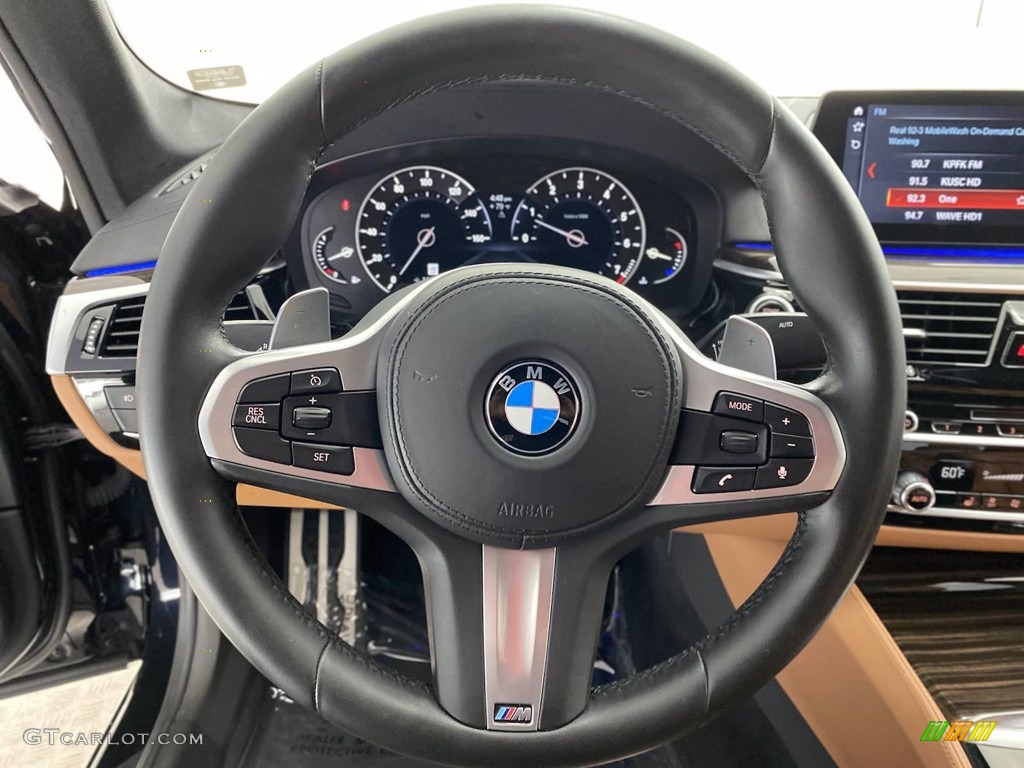 2018 5 Series 540i Sedan - Carbon Black Metallic / Cognac photo #18