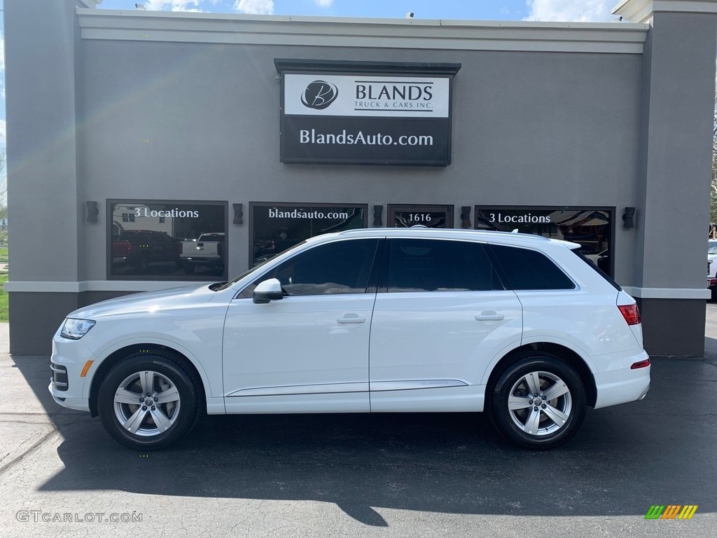 2018 Q7 2.0 TFSI Premium quattro - Carrara White / Pistachio Beige photo #1