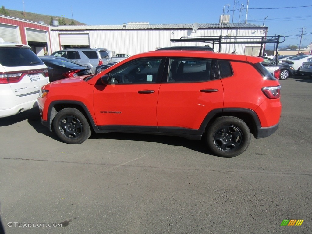 2018 Compass Sport - Spitfire Orange / Black/Sandstorm photo #6