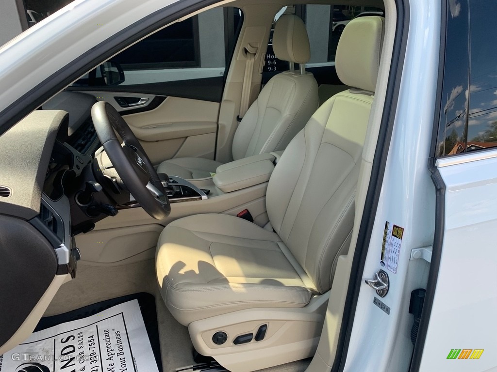 2018 Q7 2.0 TFSI Premium quattro - Carrara White / Pistachio Beige photo #6