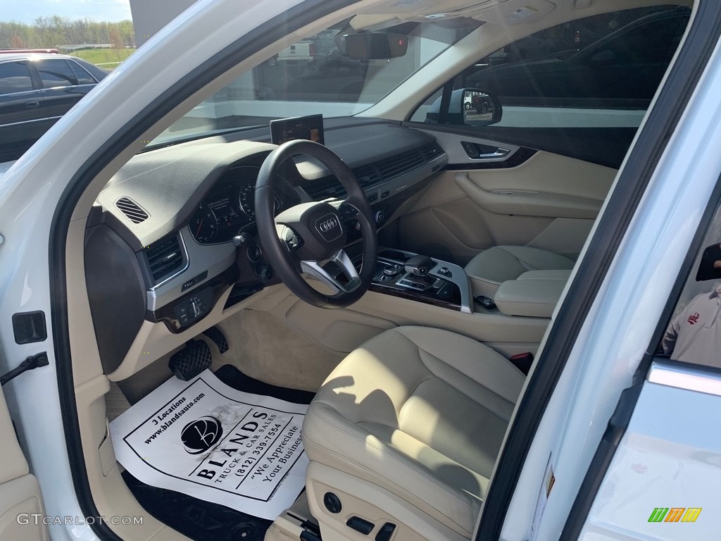 2018 Q7 2.0 TFSI Premium quattro - Carrara White / Pistachio Beige photo #7