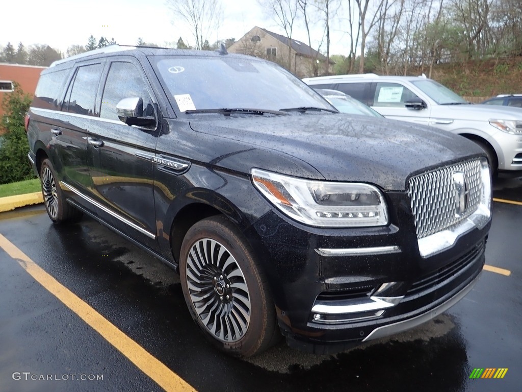 Infinite Black Metallic 2019 Lincoln Navigator L Black Label 4x4 Exterior Photo #141641775