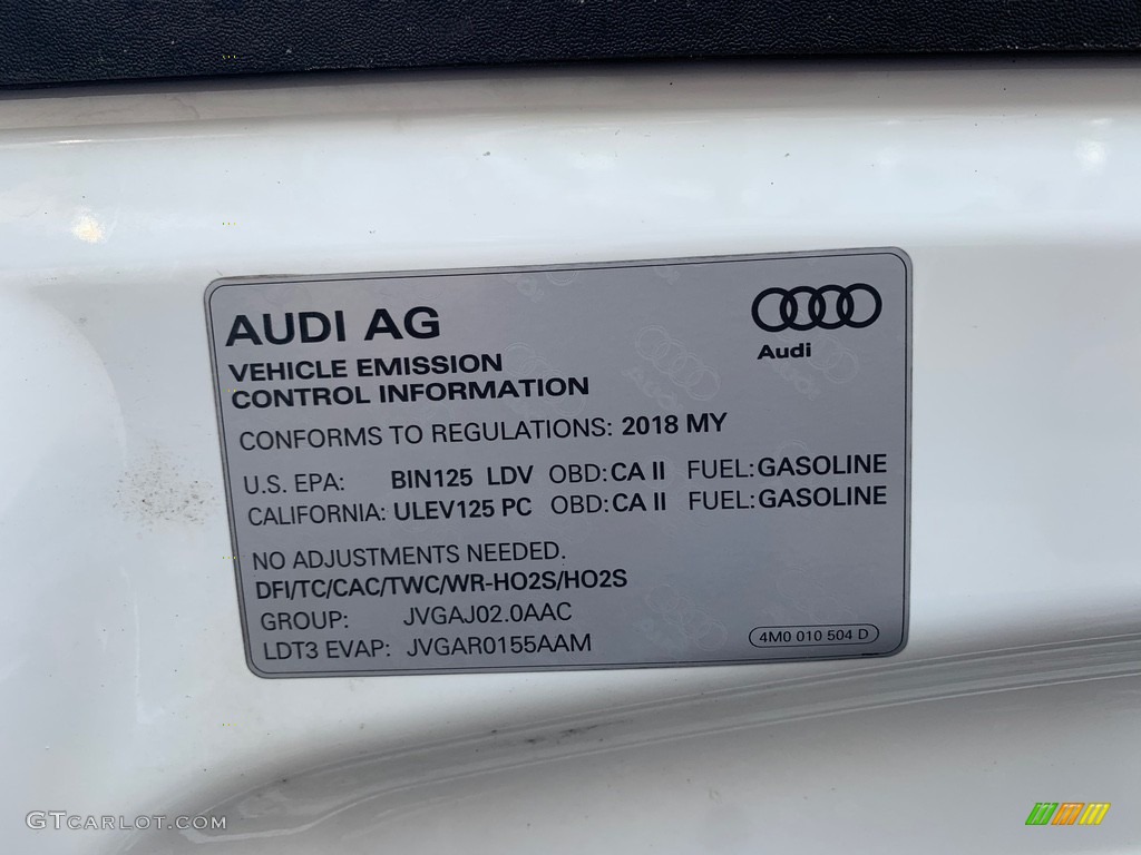 2018 Q7 2.0 TFSI Premium quattro - Carrara White / Pistachio Beige photo #24