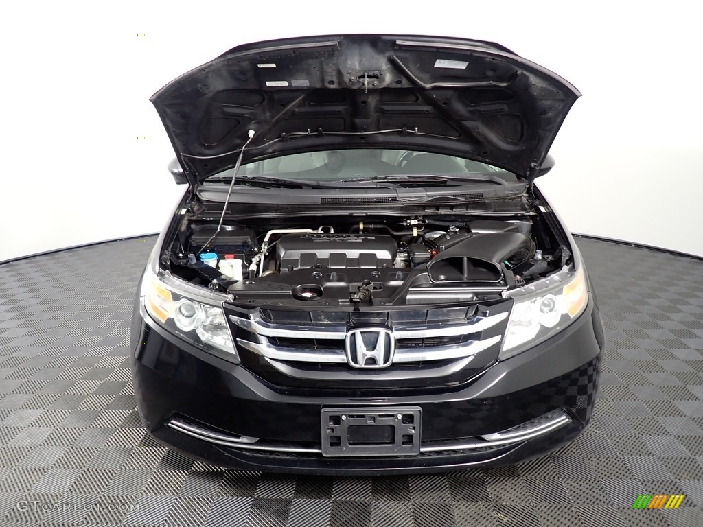 2014 Odyssey EX-L - Crystal Black Pearl / Truffle photo #8