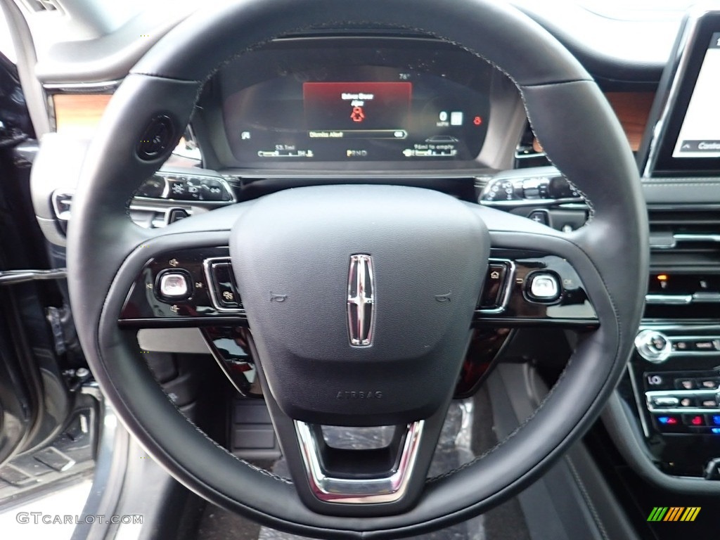 2020 Lincoln Corsair Reserve AWD Ebony Steering Wheel Photo #141642796
