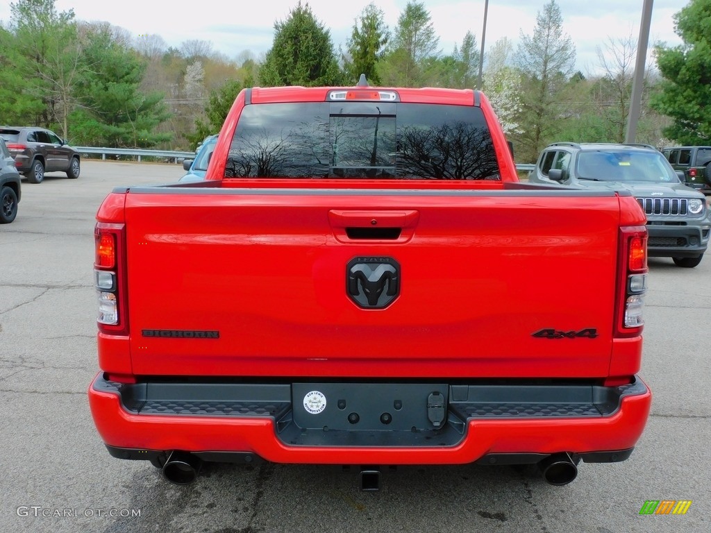 2021 1500 Big Horn Crew Cab 4x4 - Flame Red / Black photo #6