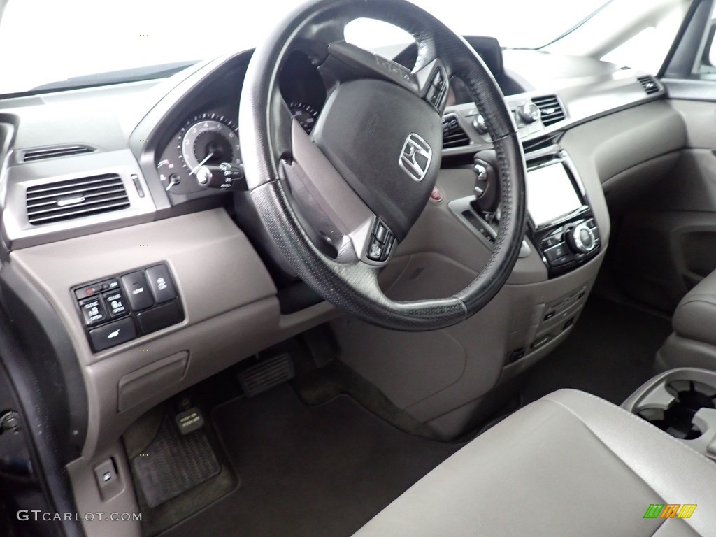 2014 Odyssey EX-L - Crystal Black Pearl / Truffle photo #26