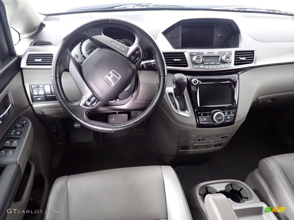 2014 Odyssey EX-L - Crystal Black Pearl / Truffle photo #29