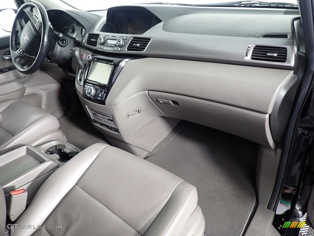 2014 Odyssey EX-L - Crystal Black Pearl / Truffle photo #34