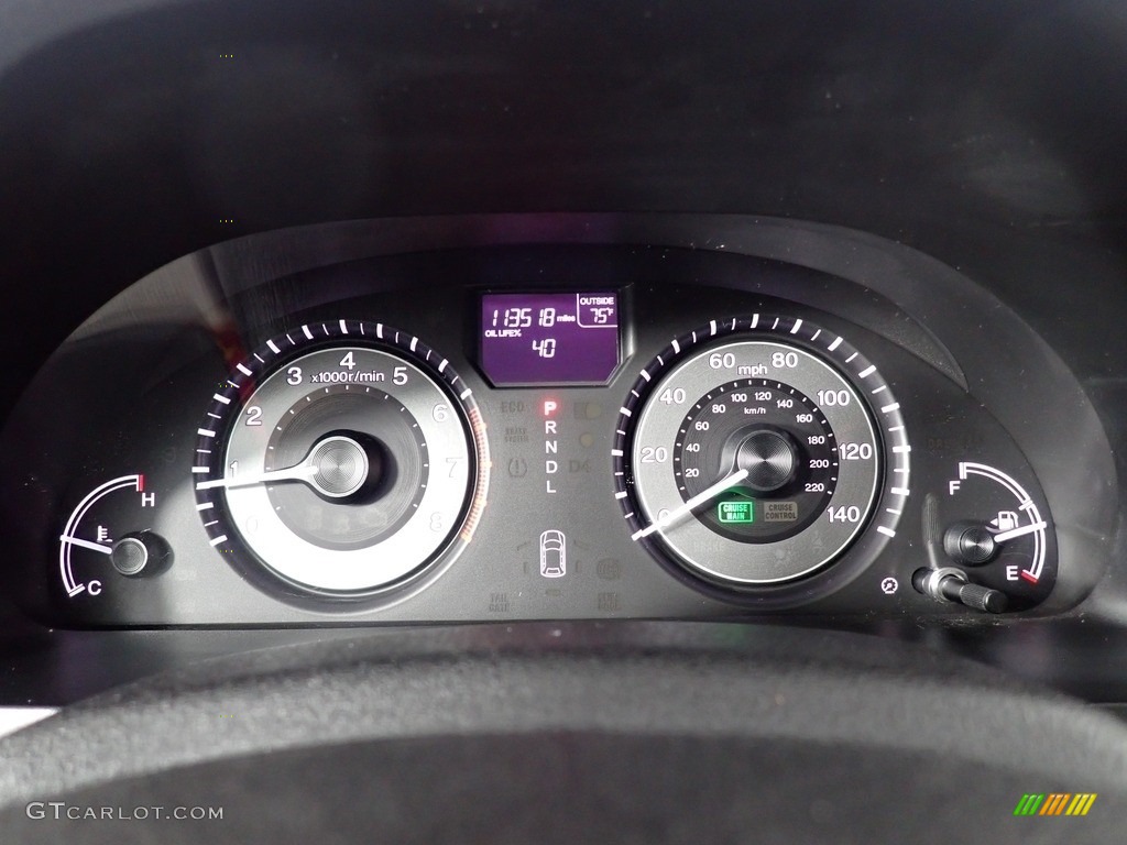 2014 Odyssey EX-L - Crystal Black Pearl / Truffle photo #35