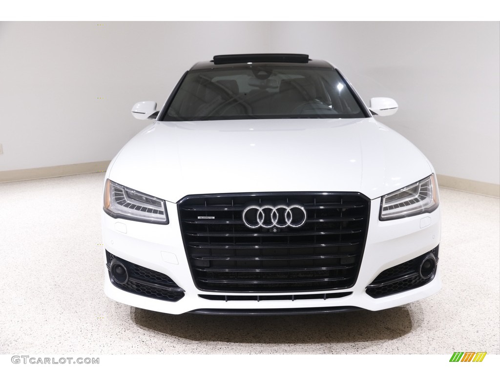 2017 A8 L 3.0T quattro - Ibis White / Black photo #2