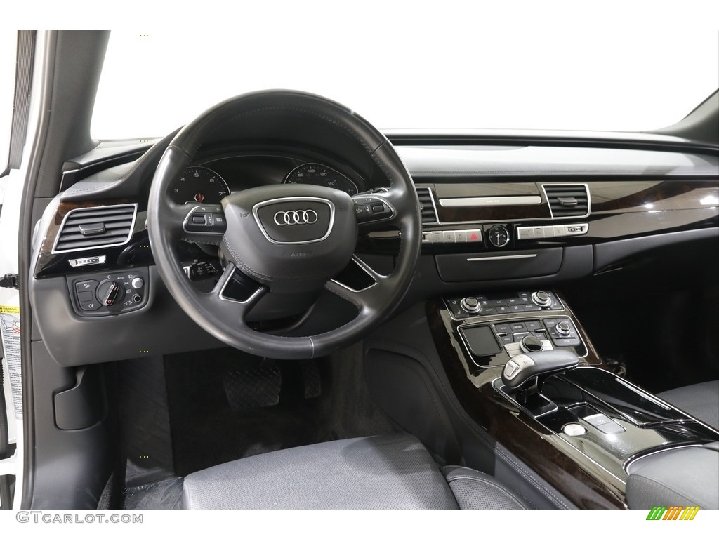 2017 A8 L 3.0T quattro - Ibis White / Black photo #7
