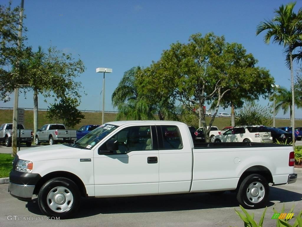 2006 F150 XL SuperCab - Oxford White / Tan photo #7