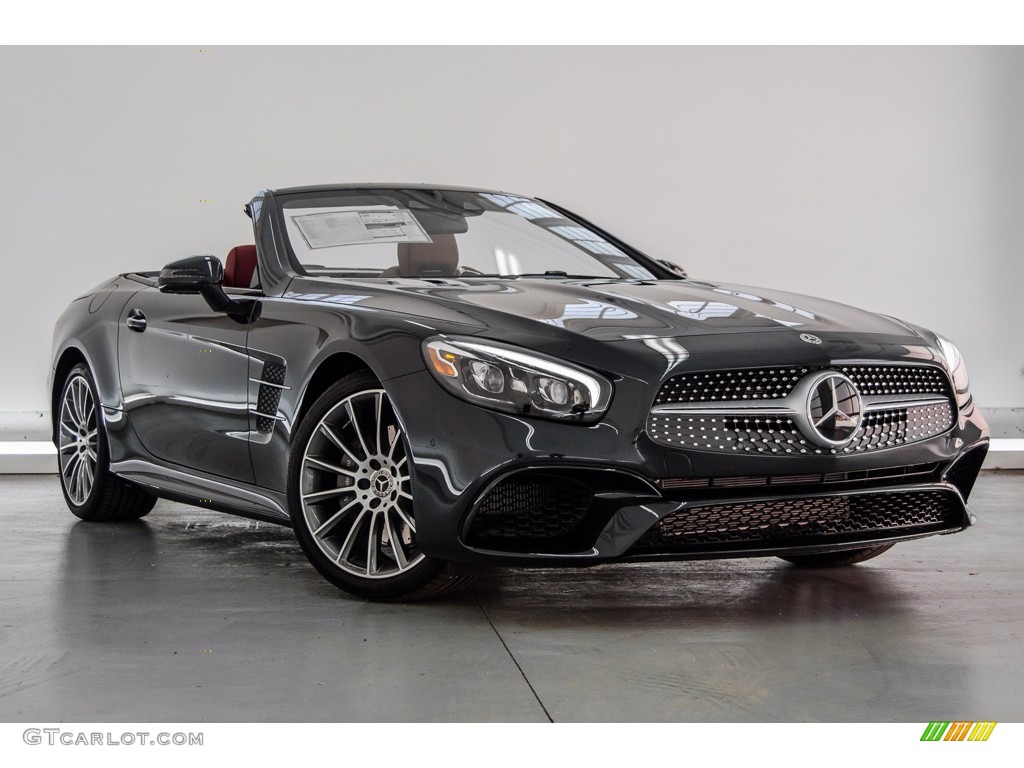 Magnetite Black Metallic 2018 Mercedes-Benz SL 550 Roadster Exterior Photo #141645145