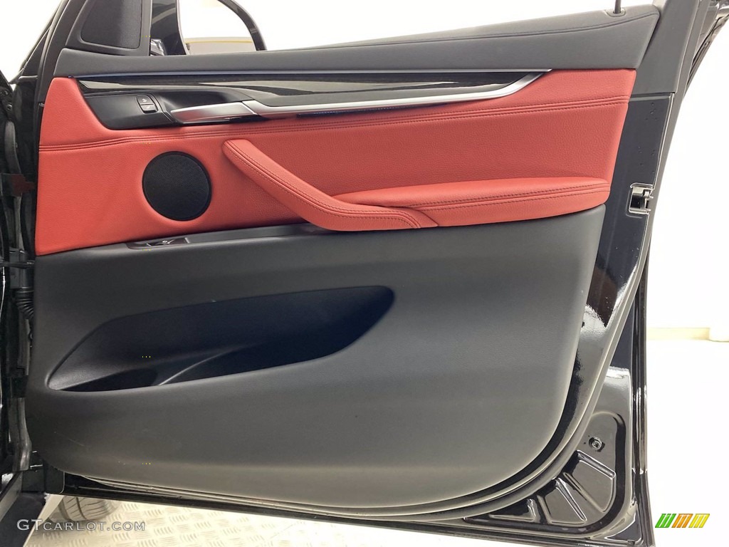 2018 X6 sDrive35i - Jet Black / Coral Red/Black photo #32