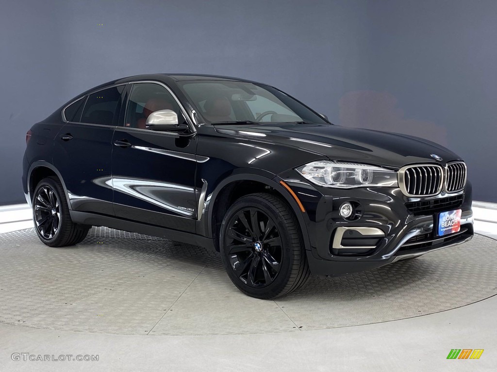 2018 X6 sDrive35i - Jet Black / Coral Red/Black photo #38