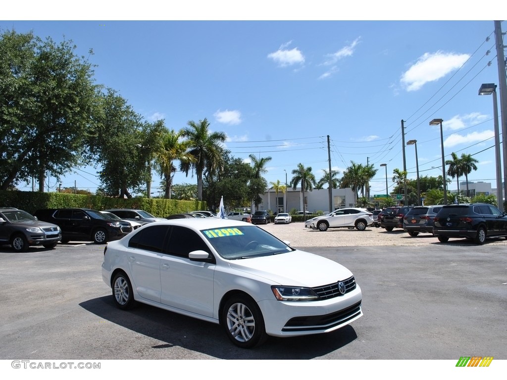 Pure White Volkswagen Jetta