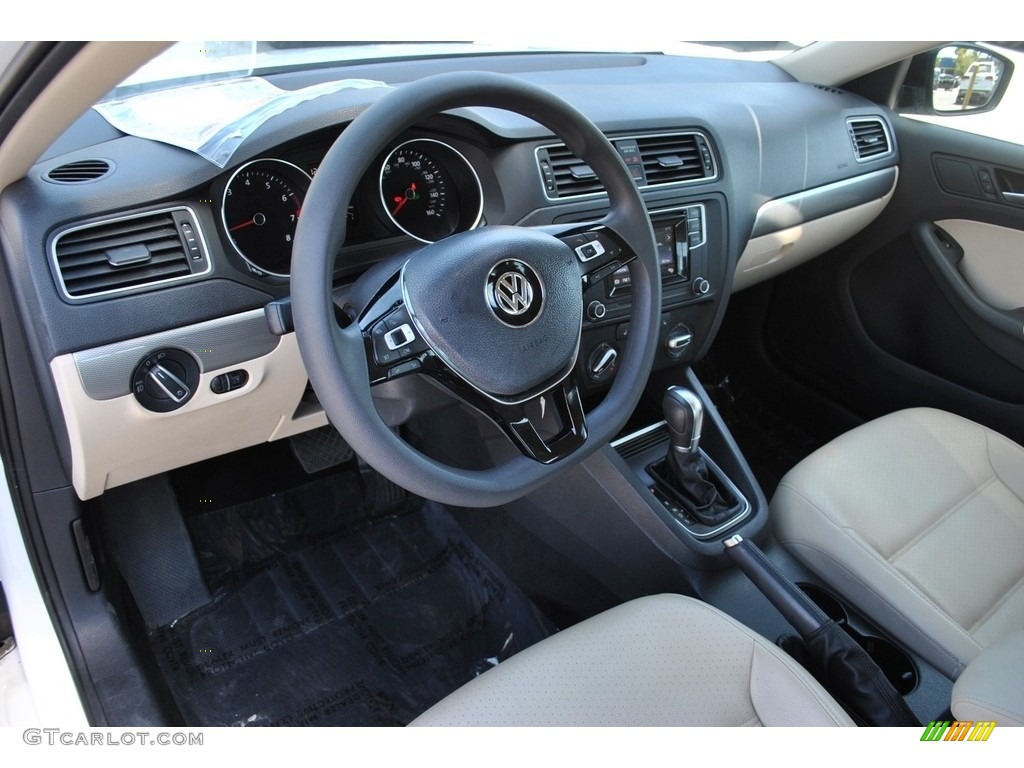 2018 Jetta Wolfsburg Edition - Pure White / Cornsilk Beige photo #13