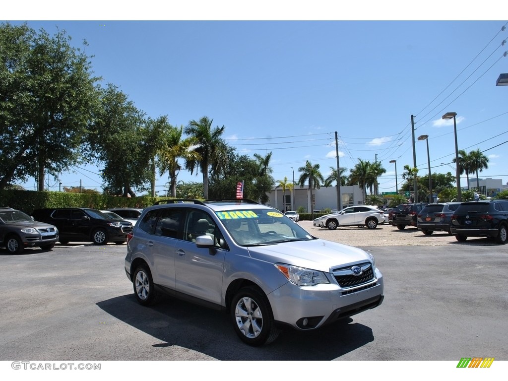 2016 Forester 2.5i Limited - Ice Silver Metallic / Black photo #1