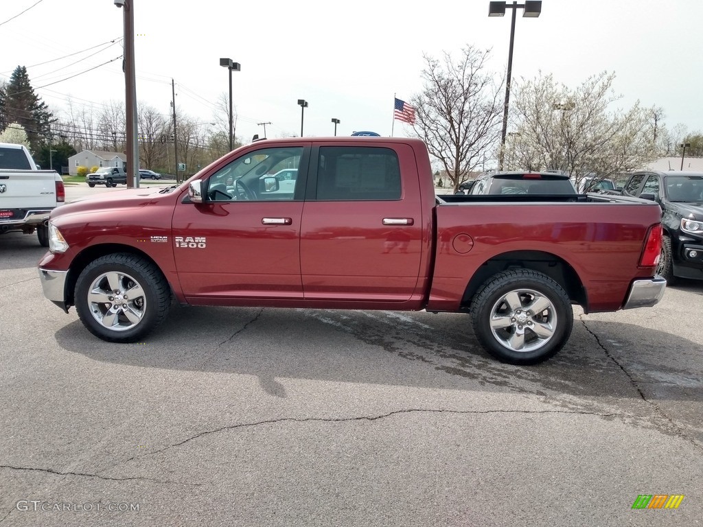 2018 1500 Big Horn Crew Cab 4x4 - Delmonico Red Pearl / Black/Diesel Gray photo #5