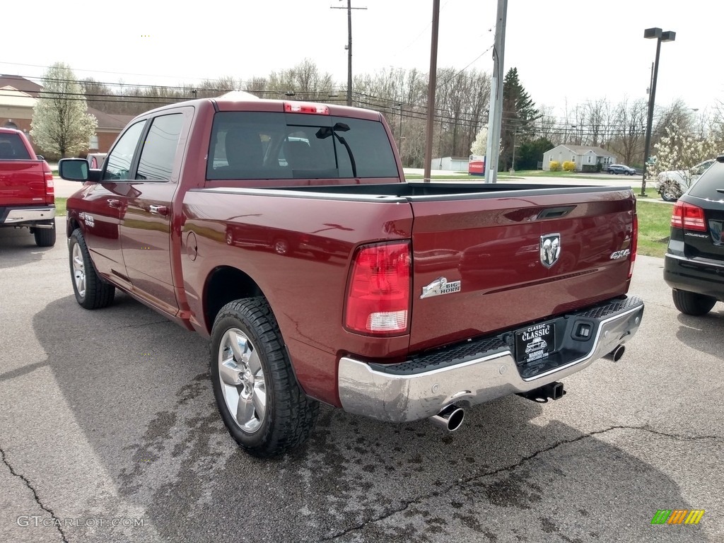 2018 1500 Big Horn Crew Cab 4x4 - Delmonico Red Pearl / Black/Diesel Gray photo #6