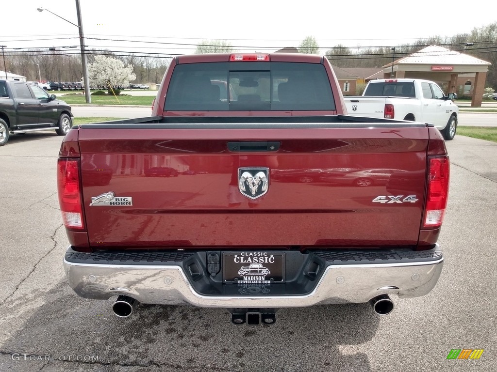 2018 1500 Big Horn Crew Cab 4x4 - Delmonico Red Pearl / Black/Diesel Gray photo #7