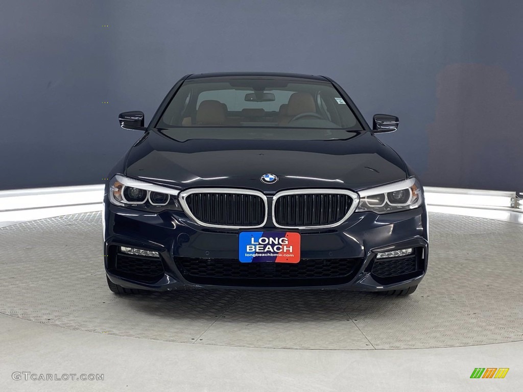 2018 5 Series 530e iPerfomance Sedan - Carbon Black Metallic / Cognac photo #2