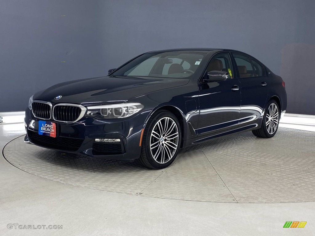 2018 5 Series 530e iPerfomance Sedan - Carbon Black Metallic / Cognac photo #3