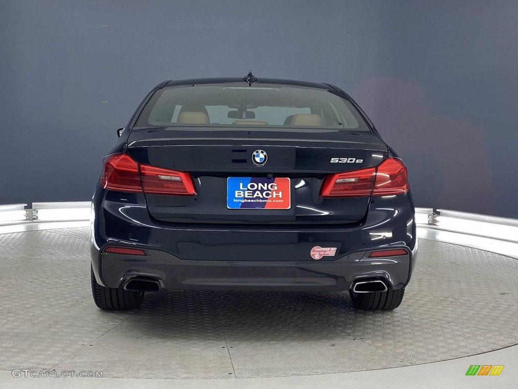2018 5 Series 530e iPerfomance Sedan - Carbon Black Metallic / Cognac photo #4