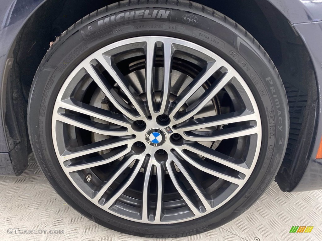 2018 5 Series 530e iPerfomance Sedan - Carbon Black Metallic / Cognac photo #6