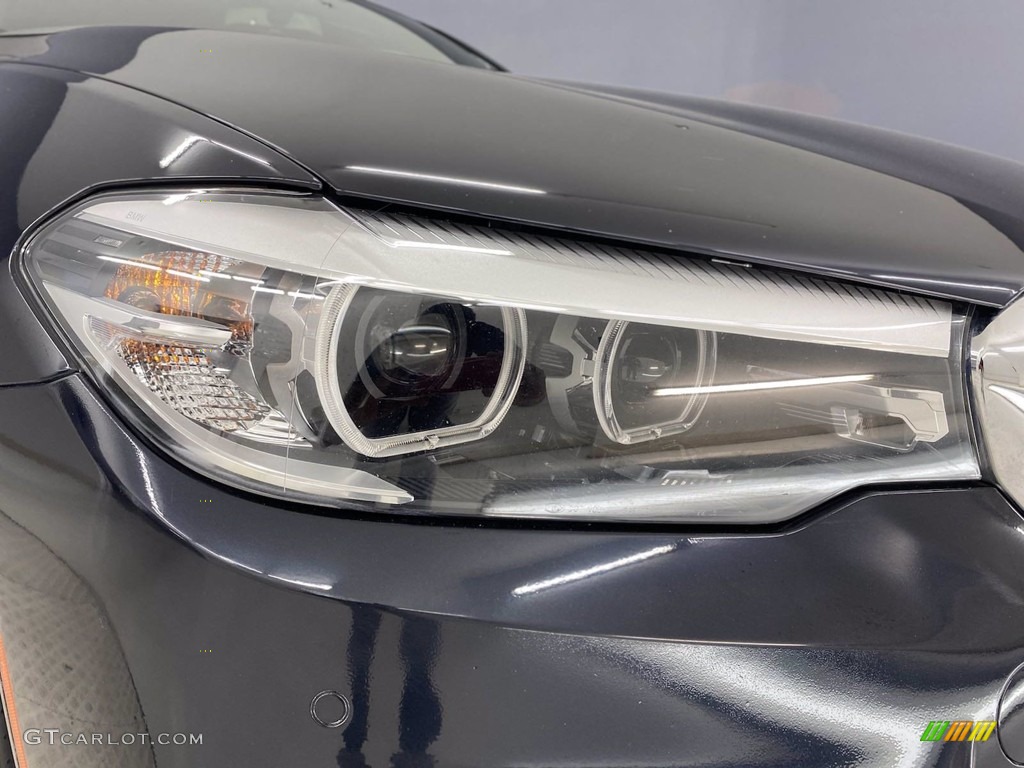 2018 5 Series 530e iPerfomance Sedan - Carbon Black Metallic / Cognac photo #7