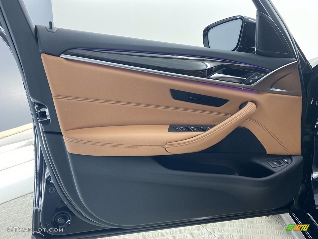 2018 5 Series 530e iPerfomance Sedan - Carbon Black Metallic / Cognac photo #13