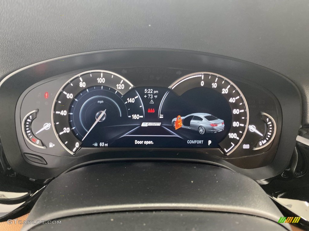 2018 5 Series 530e iPerfomance Sedan - Carbon Black Metallic / Cognac photo #21