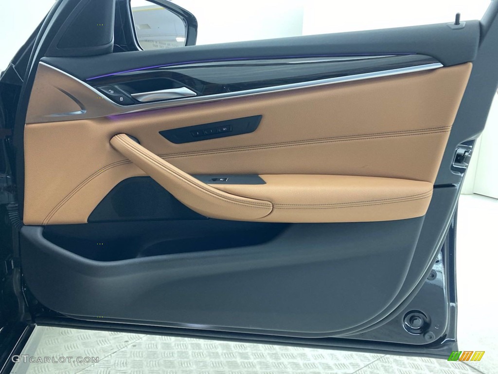 2018 5 Series 530e iPerfomance Sedan - Carbon Black Metallic / Cognac photo #32