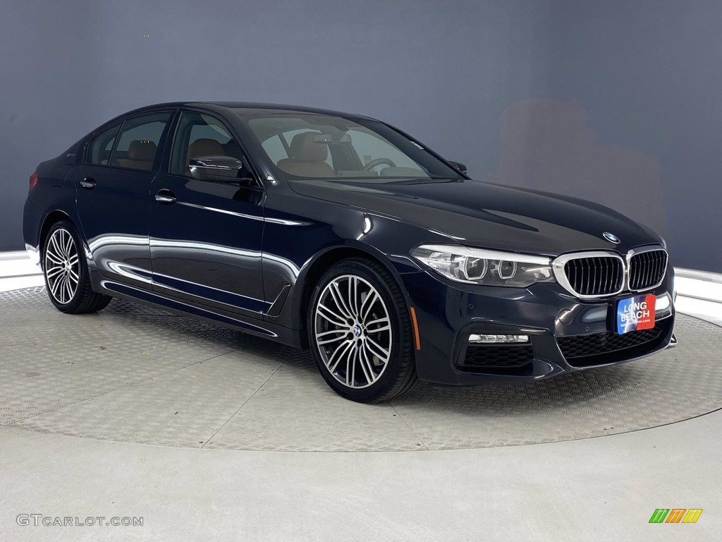 2018 5 Series 530e iPerfomance Sedan - Carbon Black Metallic / Cognac photo #38