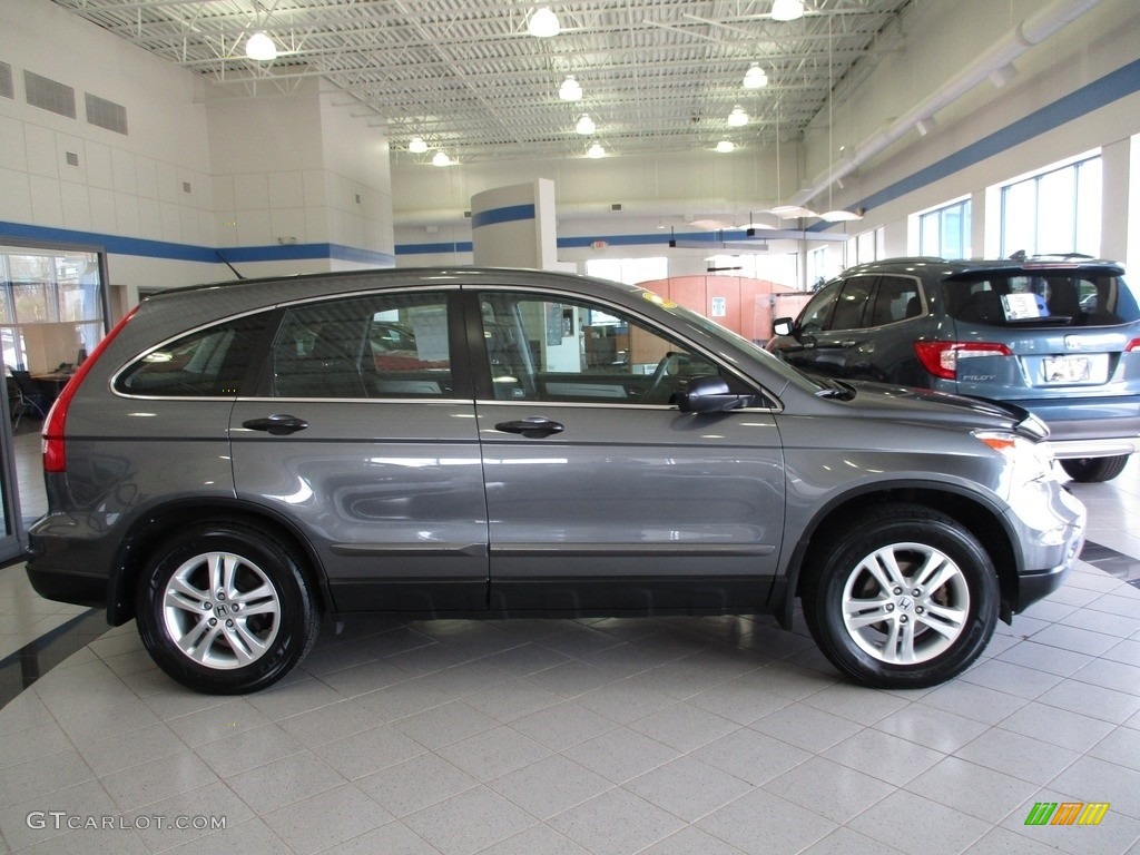 2010 CR-V LX AWD - Polished Metal Metallic / Black photo #4