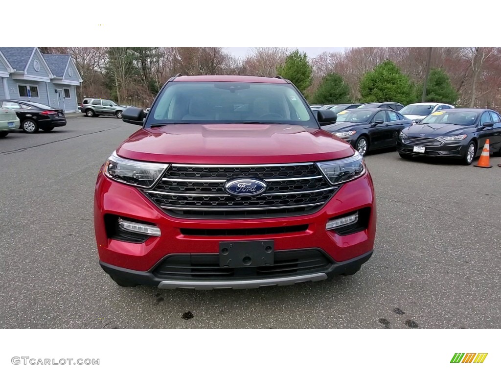 2021 Explorer XLT 4WD - Rapid Red Metallic / Sandstone photo #2
