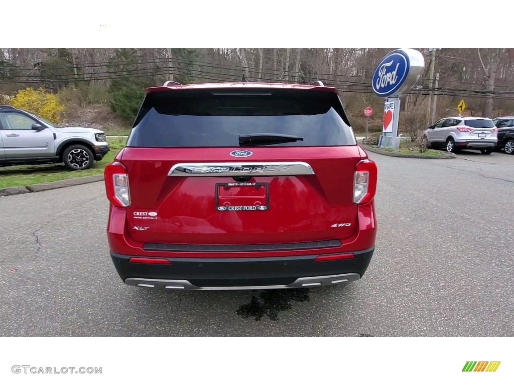 2021 Explorer XLT 4WD - Rapid Red Metallic / Sandstone photo #6