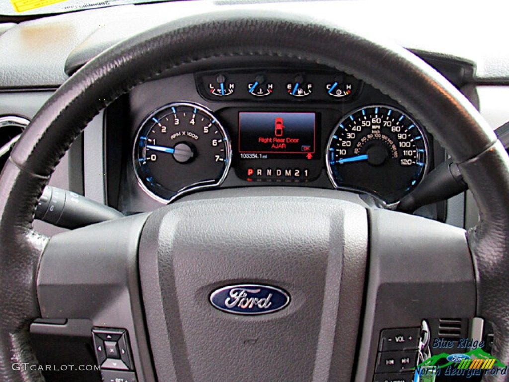 2014 F150 XLT SuperCab - Oxford White / Steel Grey photo #16