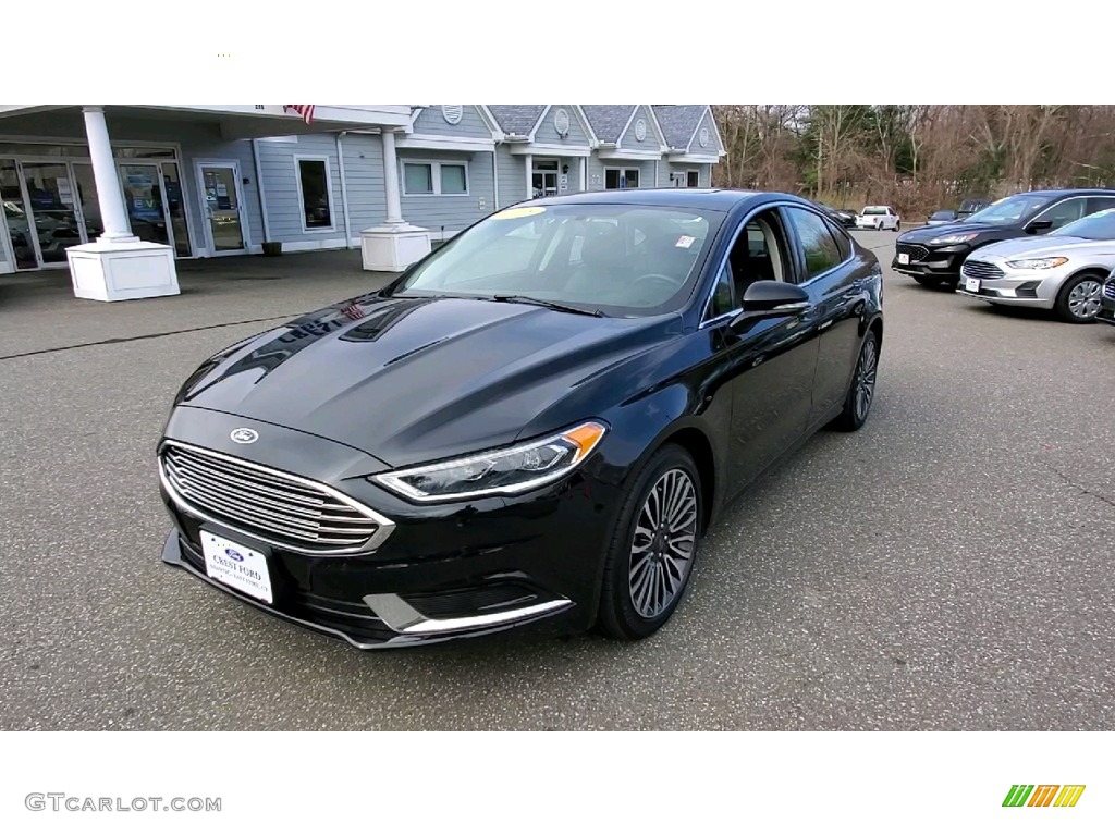 Shadow Black 2018 Ford Fusion SE AWD Exterior Photo #141652589