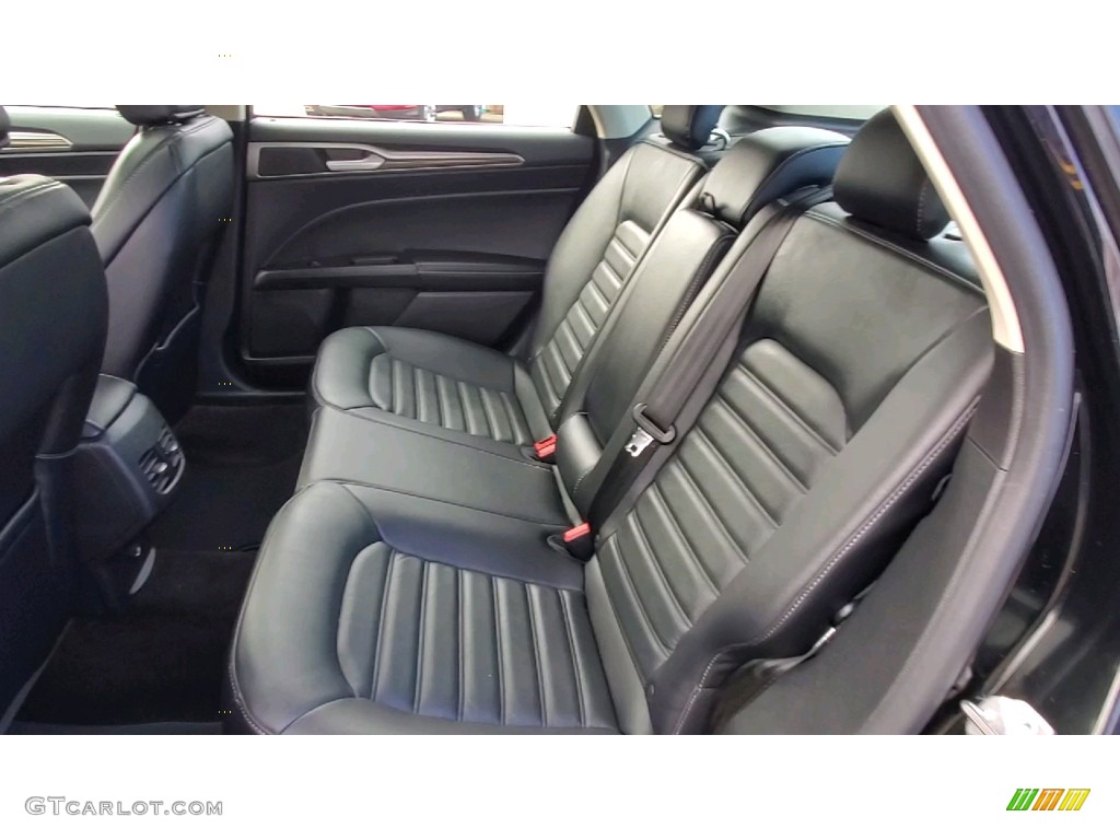 Ebony Interior 2018 Ford Fusion SE AWD Photo #141652871