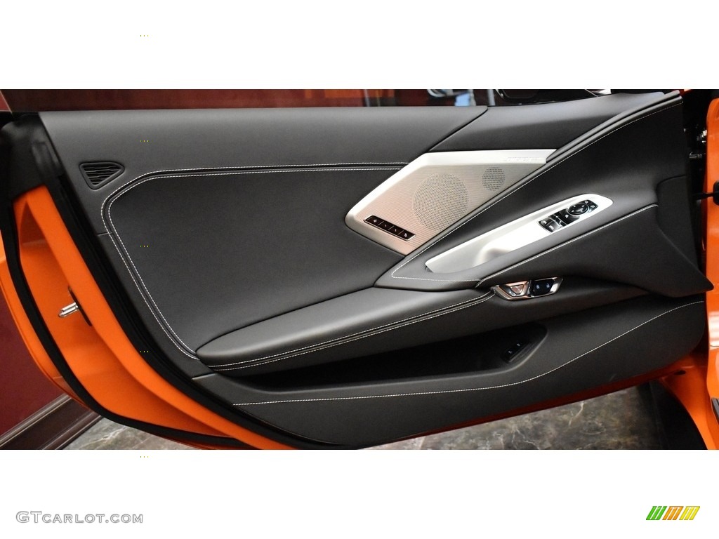 2020 Chevrolet Corvette Stingray Coupe Jet Black Door Panel Photo #141653162