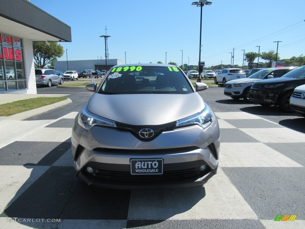 2018 C-HR XLE - Silver Knockout Metallic / Black photo #2