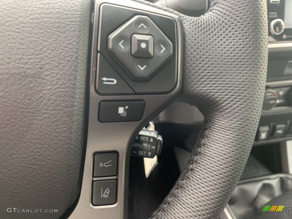2021 Toyota Tacoma TRD Off Road Double Cab 4x4 Cement Steering Wheel Photo #141653952