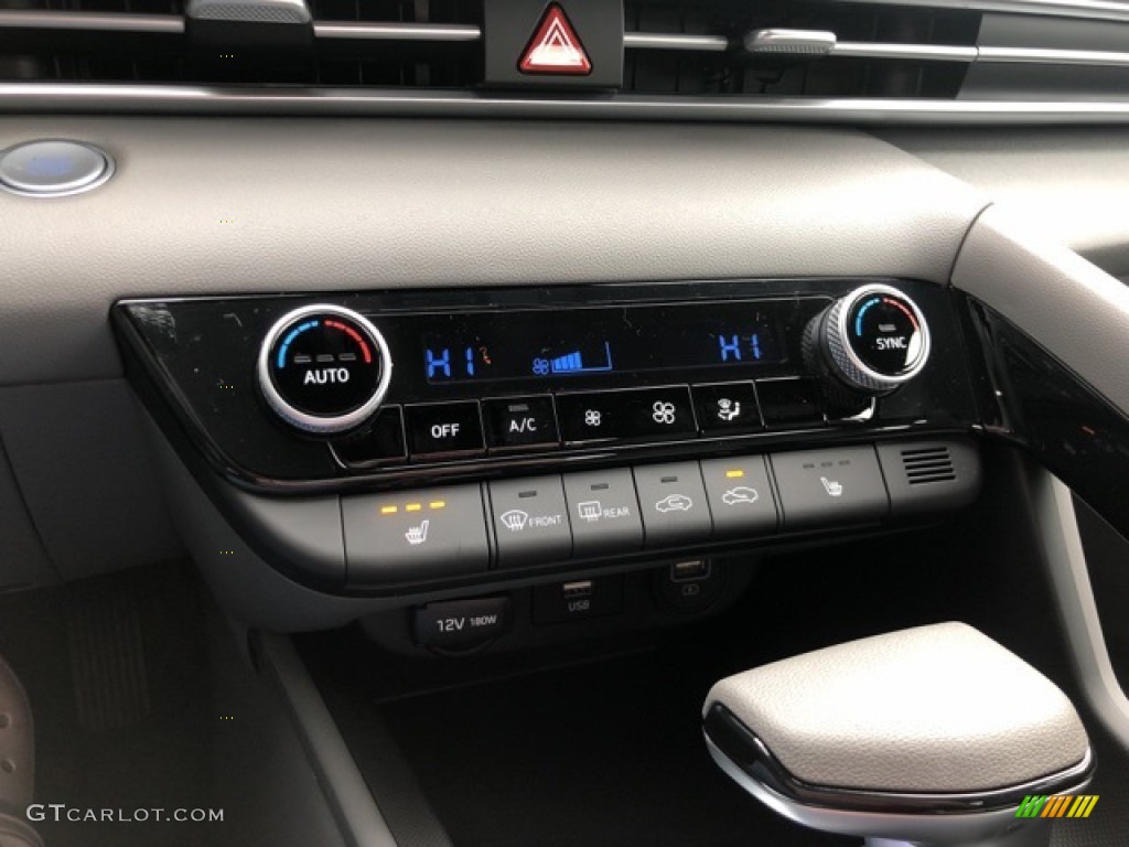 2021 Elantra Blue Hybrid - Fluid Metal / Medium Gray photo #8