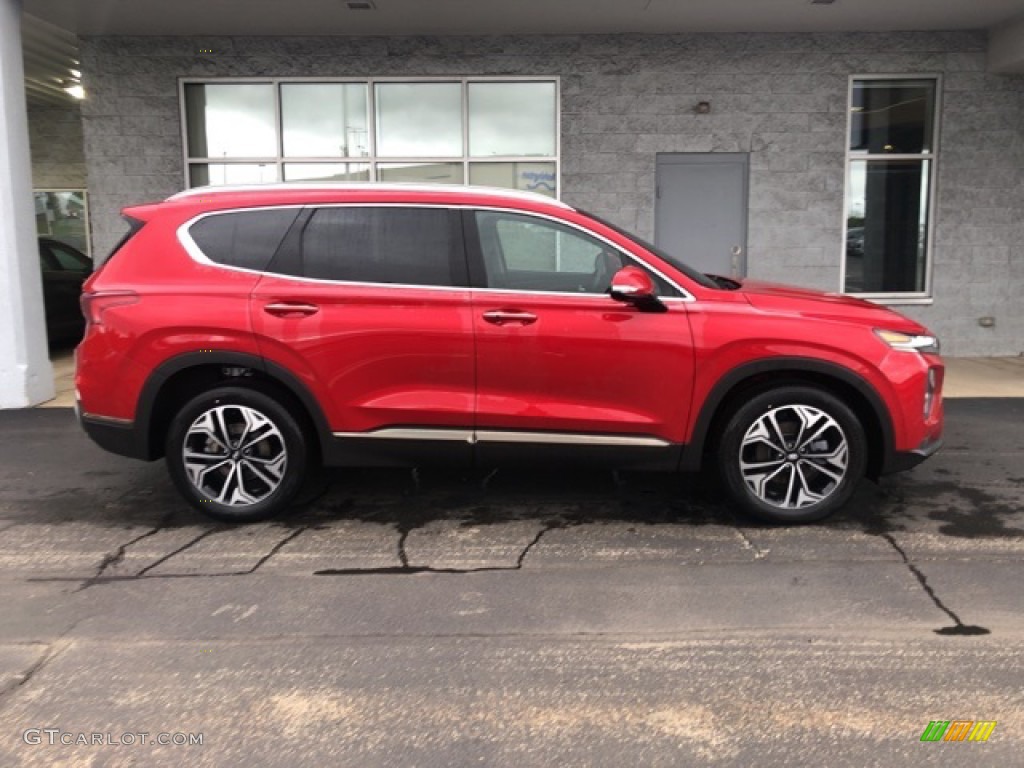 2020 Santa Fe Limited AWD - Calypso Red / Black photo #2