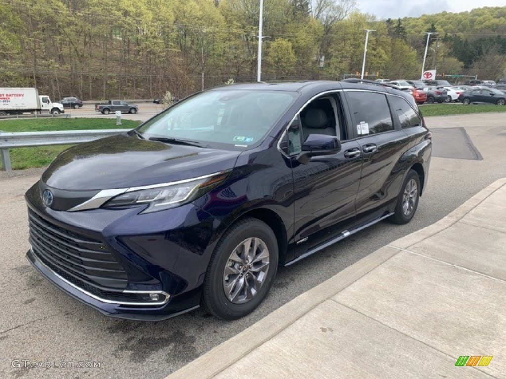 2021 Sienna XLE AWD Hybrid - Blueprint / Graphite photo #13