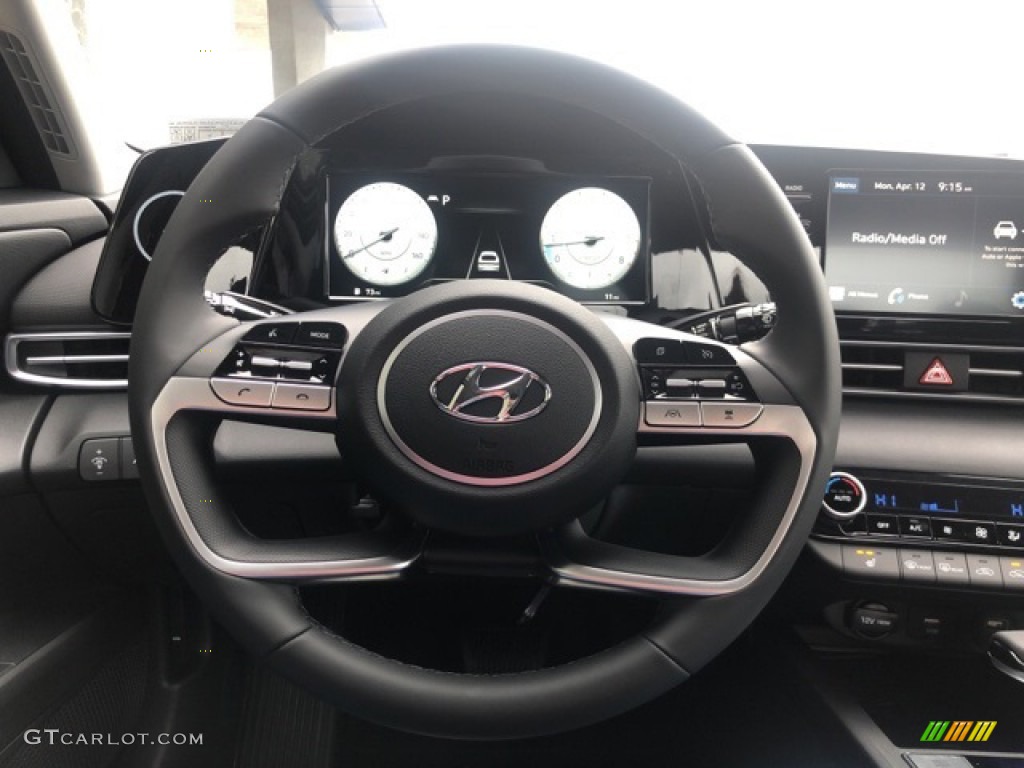 2021 Elantra SEL - Fluid Metal / Black photo #10